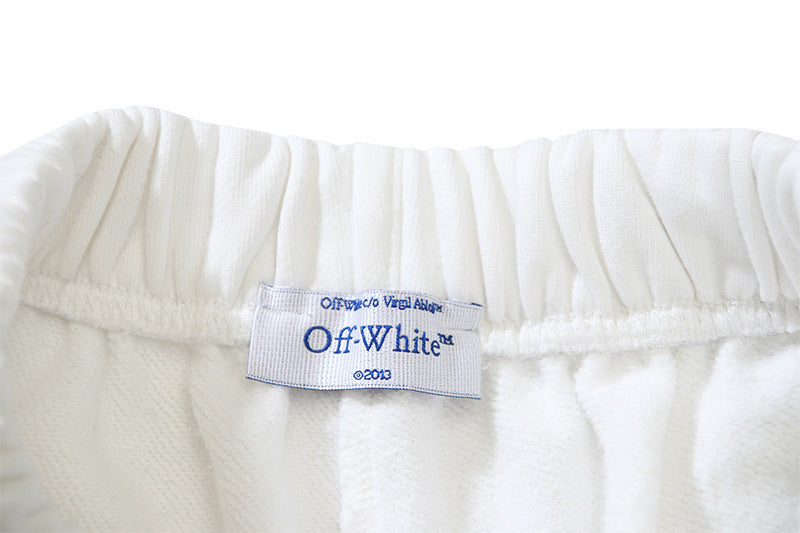 OFF-WHITE "Blurrid Lines" Multicolor Arrow Patch Pocket Shorts