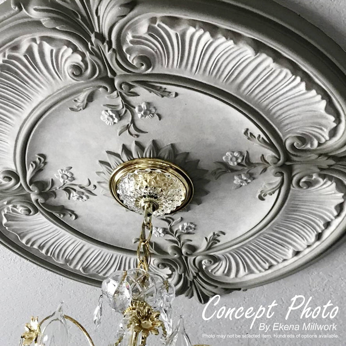 Hand-Painted Midnight Dream Ceiling Medallion S18187