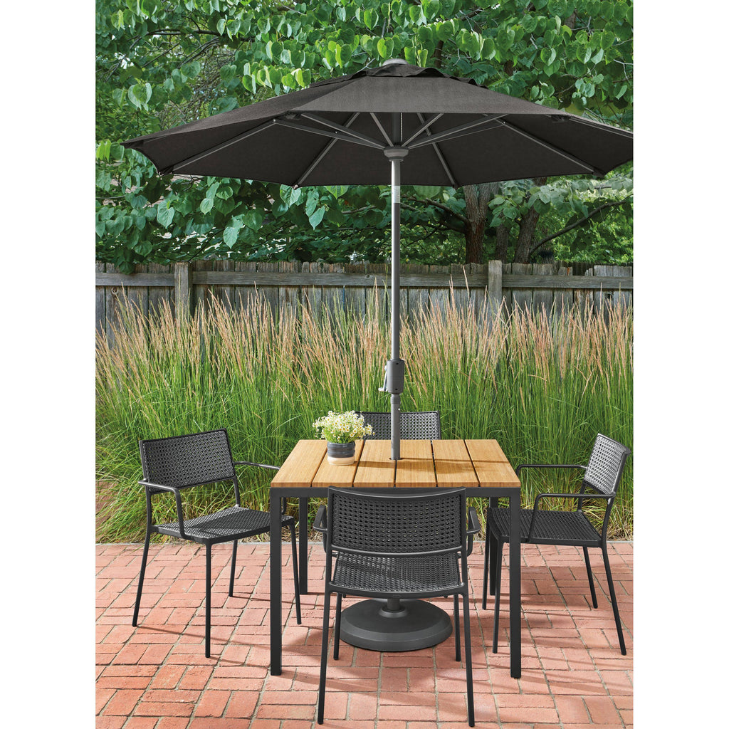 Red Recycled HDPE Patio Table X2954