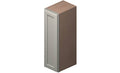 Antique White 9x22 x 30x22 x 12x22 1 Door 2 Shelves Wall Cabinet High-Density Fiberboard B36518