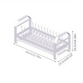 White Plate Drain Storage Rack Q875