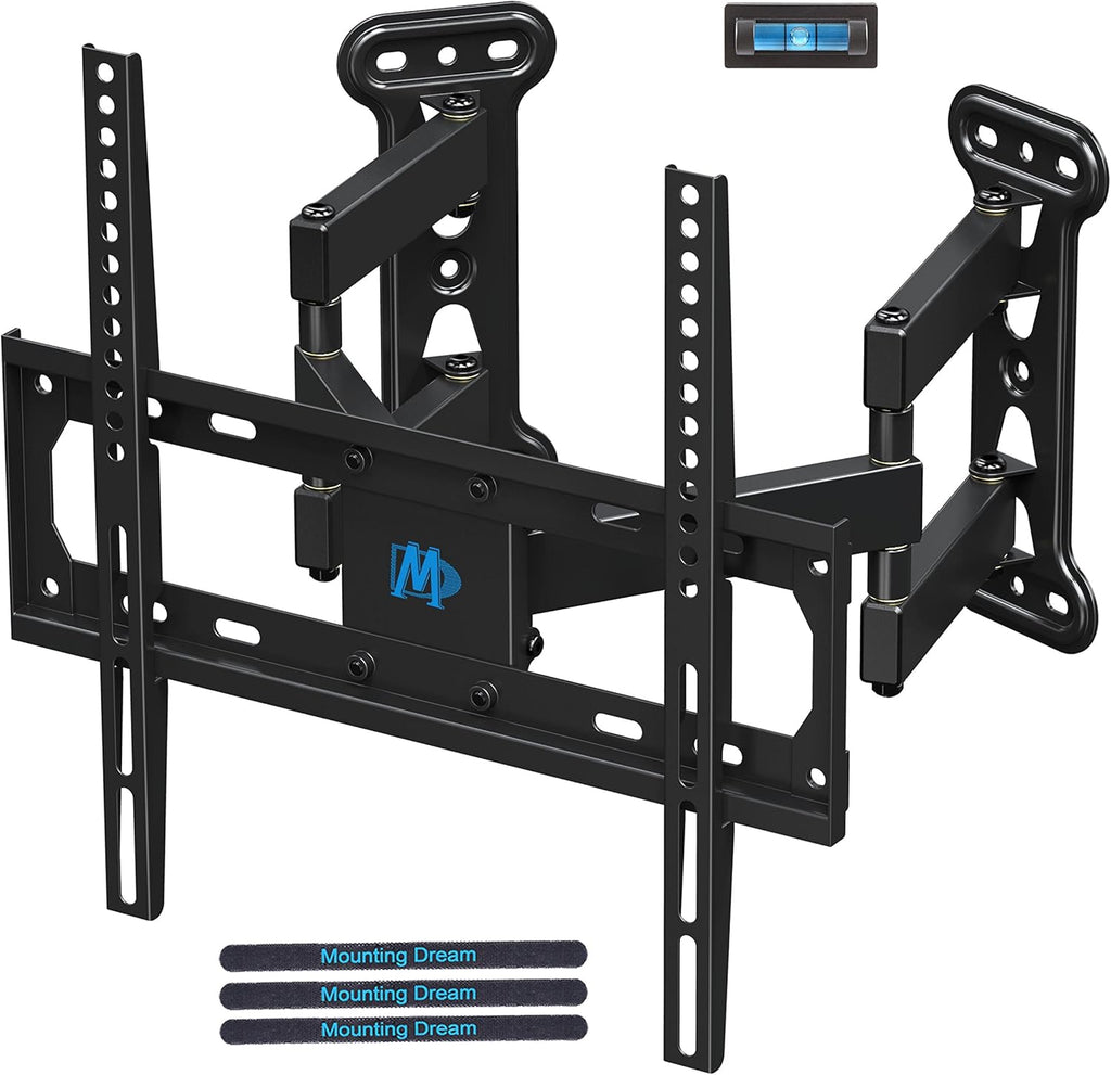 Full Motion Corner TV Wall Mount Bracket for 26-50 Inch LED, LCD, OLED Flat Panel Screen TV, Swivel Articulating Arms, VESA 400x400mm, 99 LBS, Tilting, Pack of 2 C960577