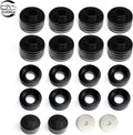 Body Mount Bushing Kit, Polyurethane, Black, 18Pcs C63474