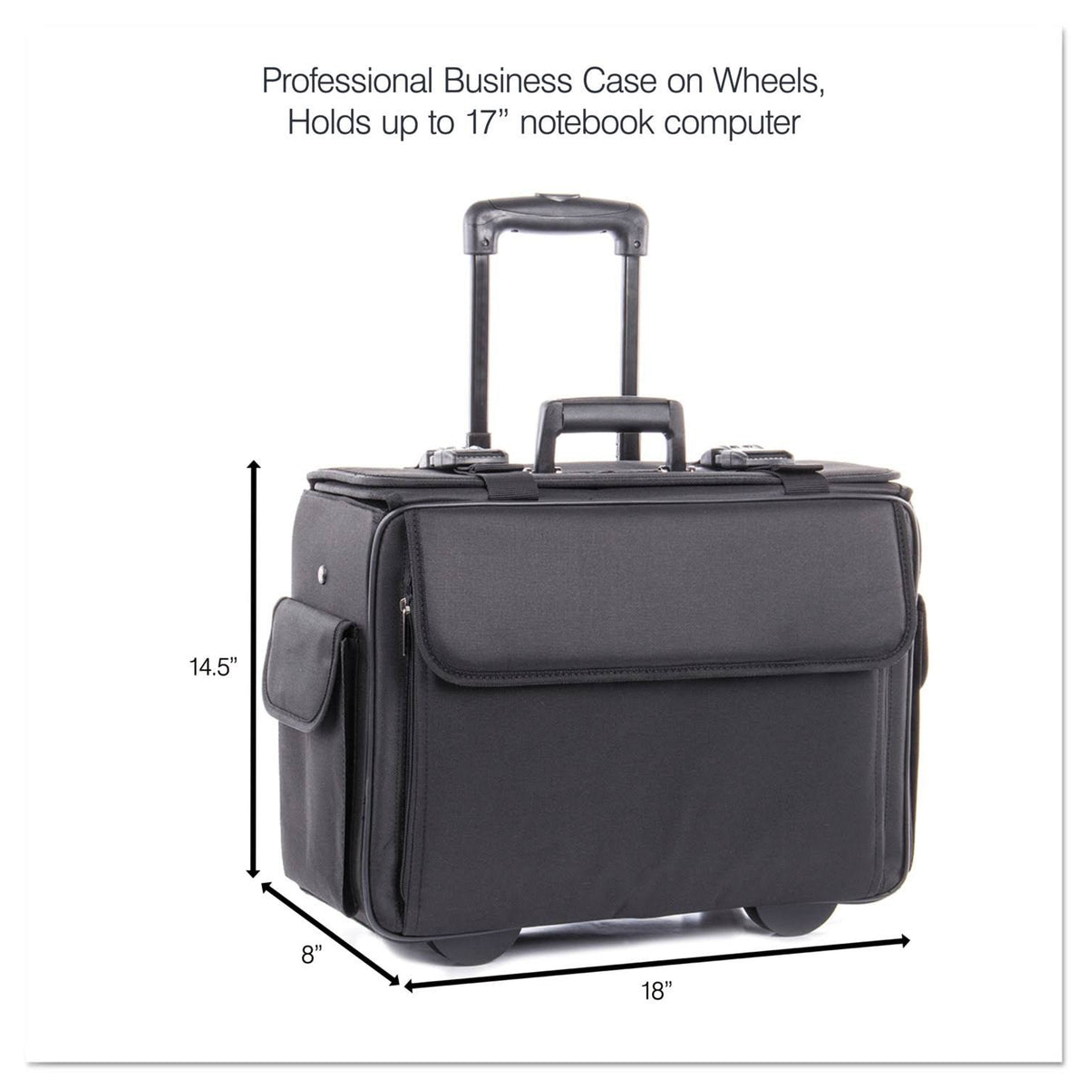 Black Rolling Computer Case F983