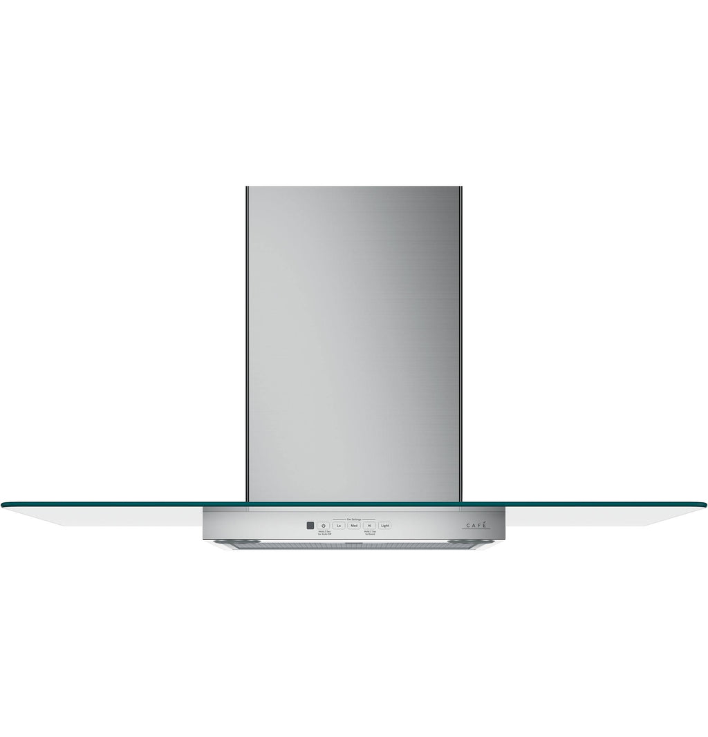 36x22 Wall-Mount Glass Canopy Chimney Hood B28642