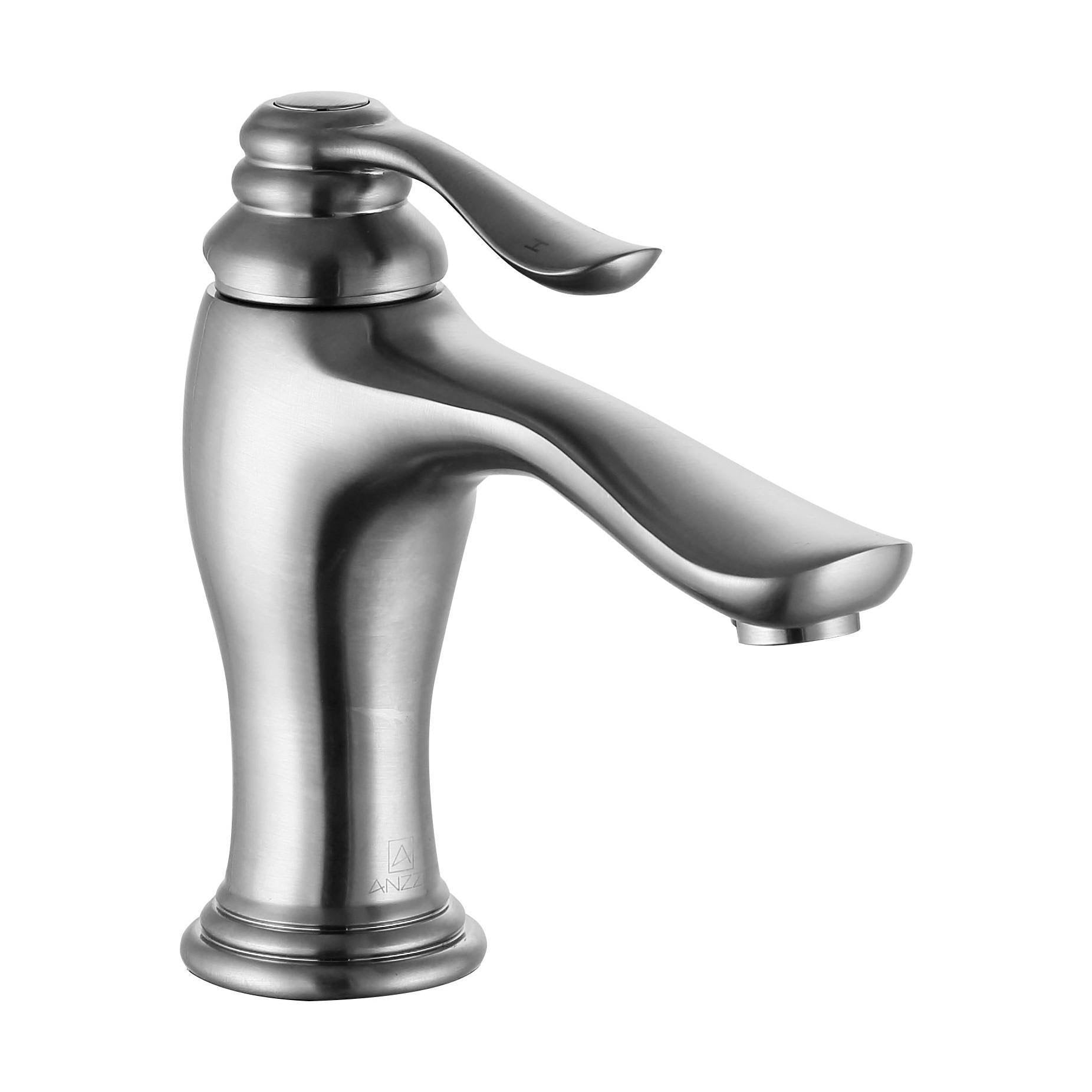 Brushed Nickel Single Hole Single Handle Bathroom Faucet S4278