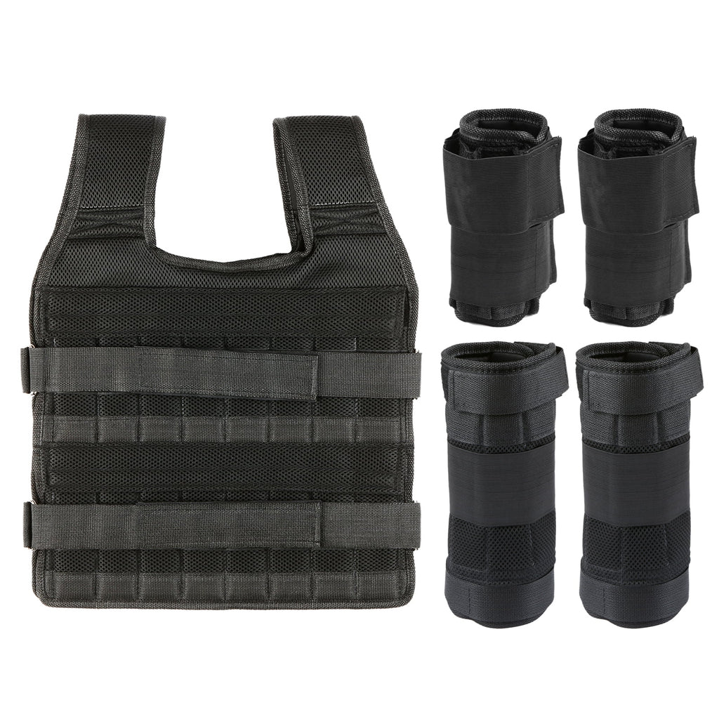 Adjustable Weight Vest with 6kg Leg Weight 5kg Arm Weight (Empty) H290