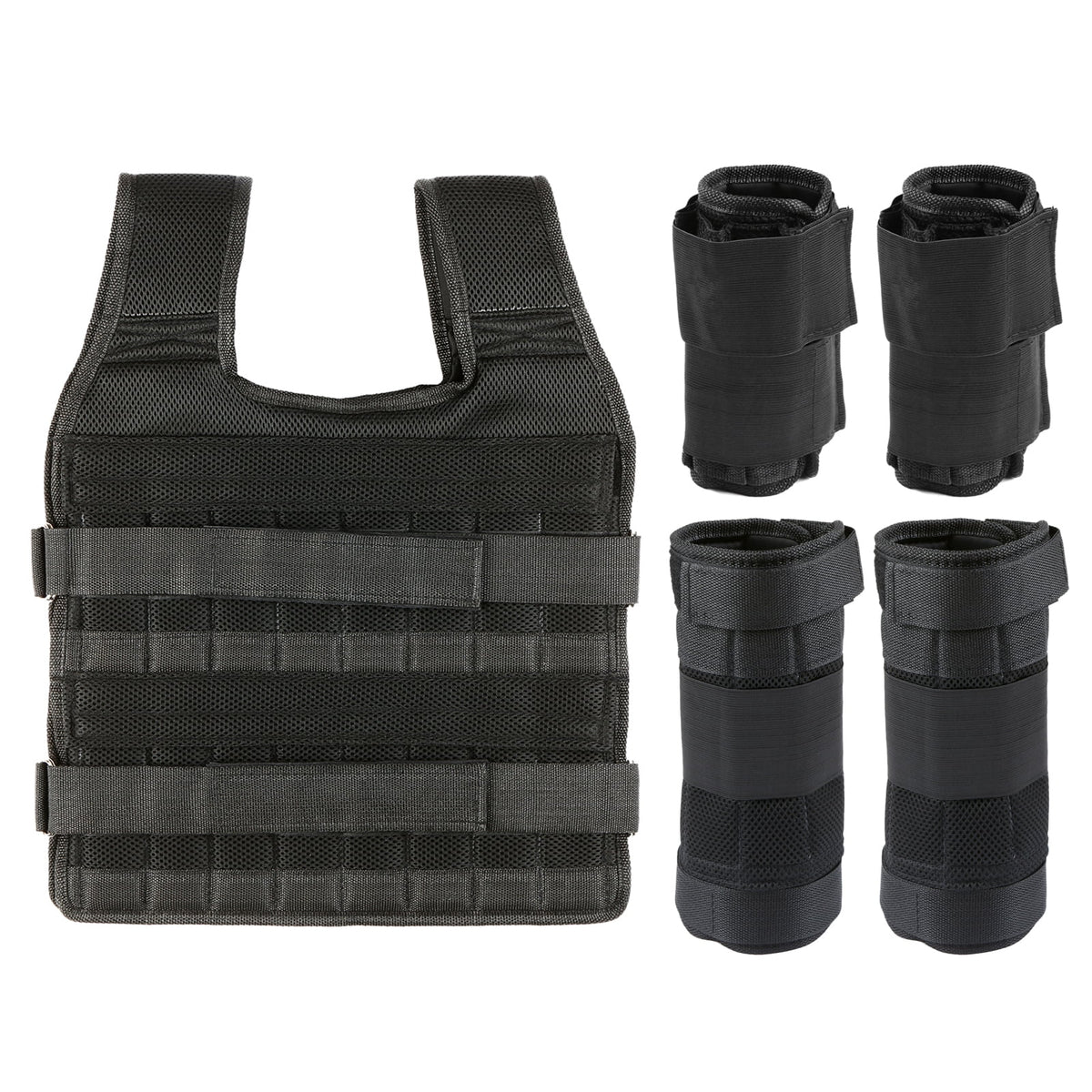 Adjustable Weight Vest with 6kg Leg Weight 5kg Arm Weight (Empty) H290