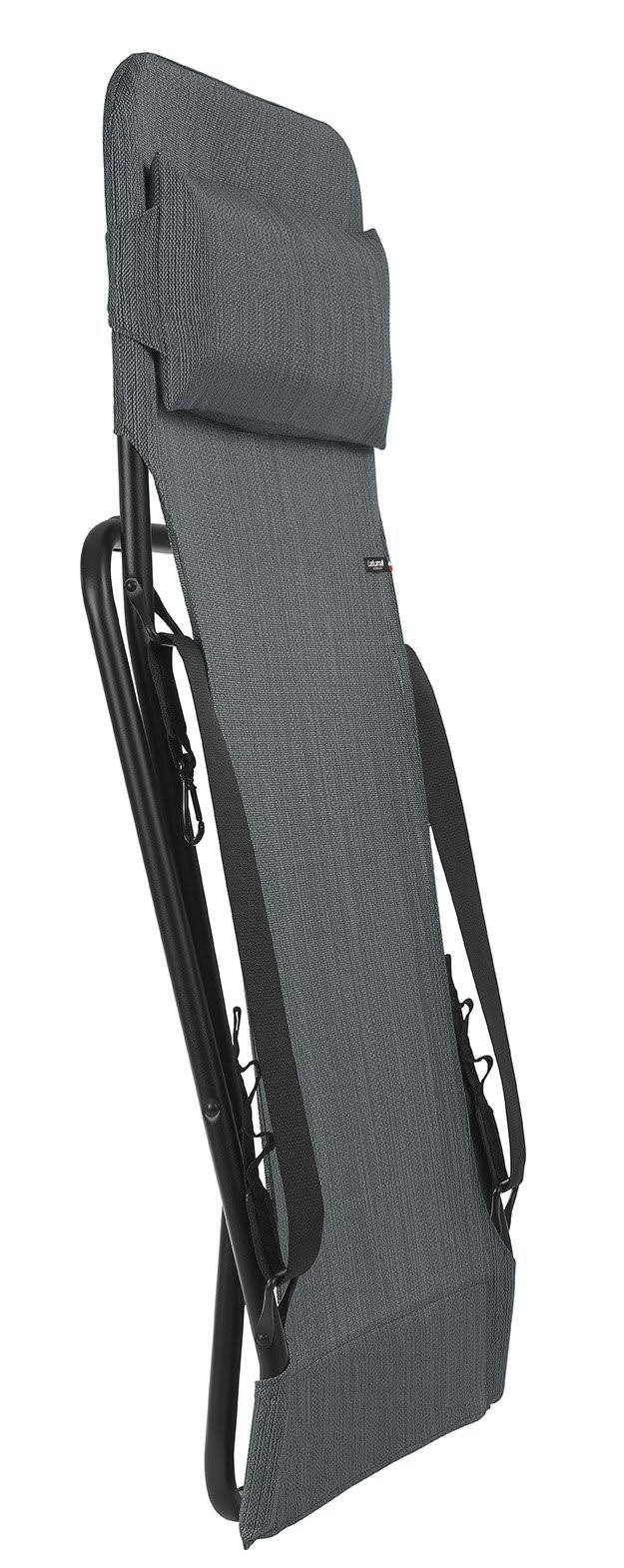 Black Steel Frame Folding Sling Chair H965