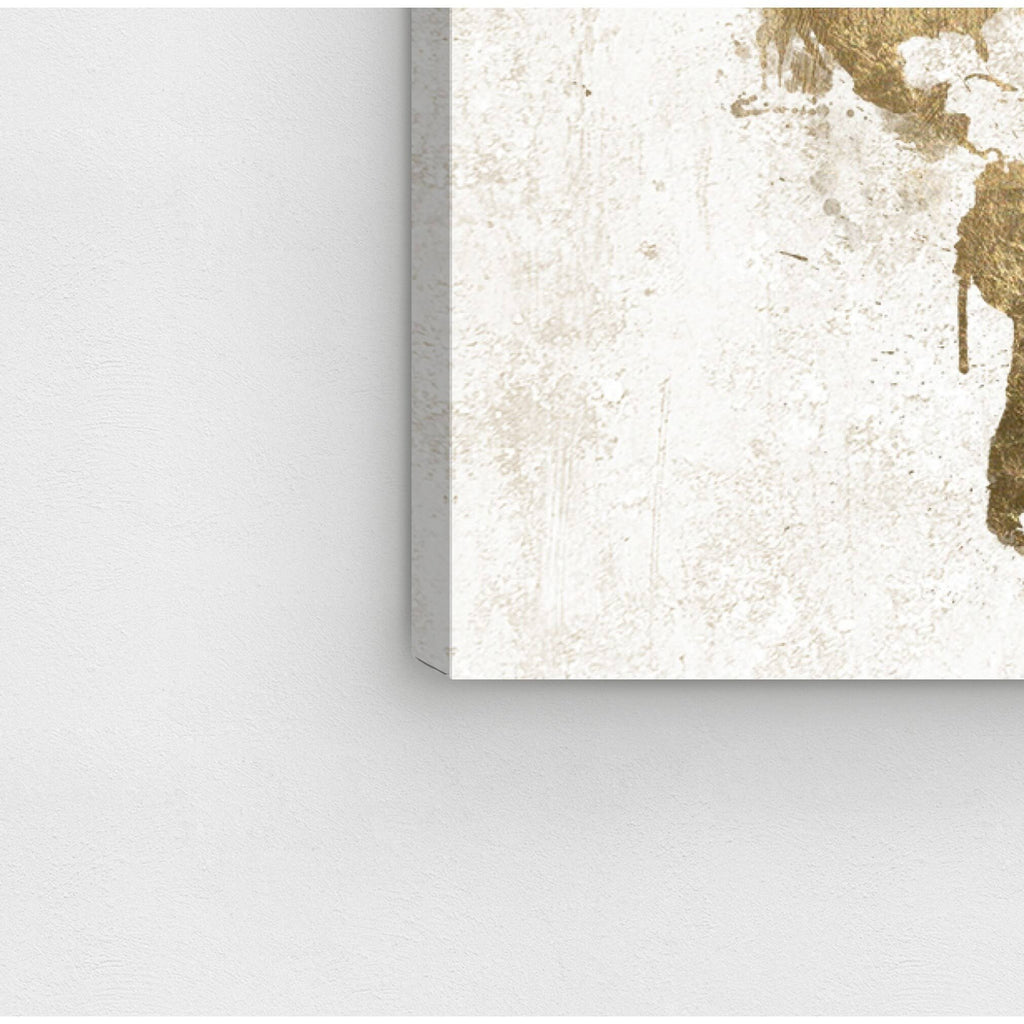 White Gold Canvas Art Z7418
