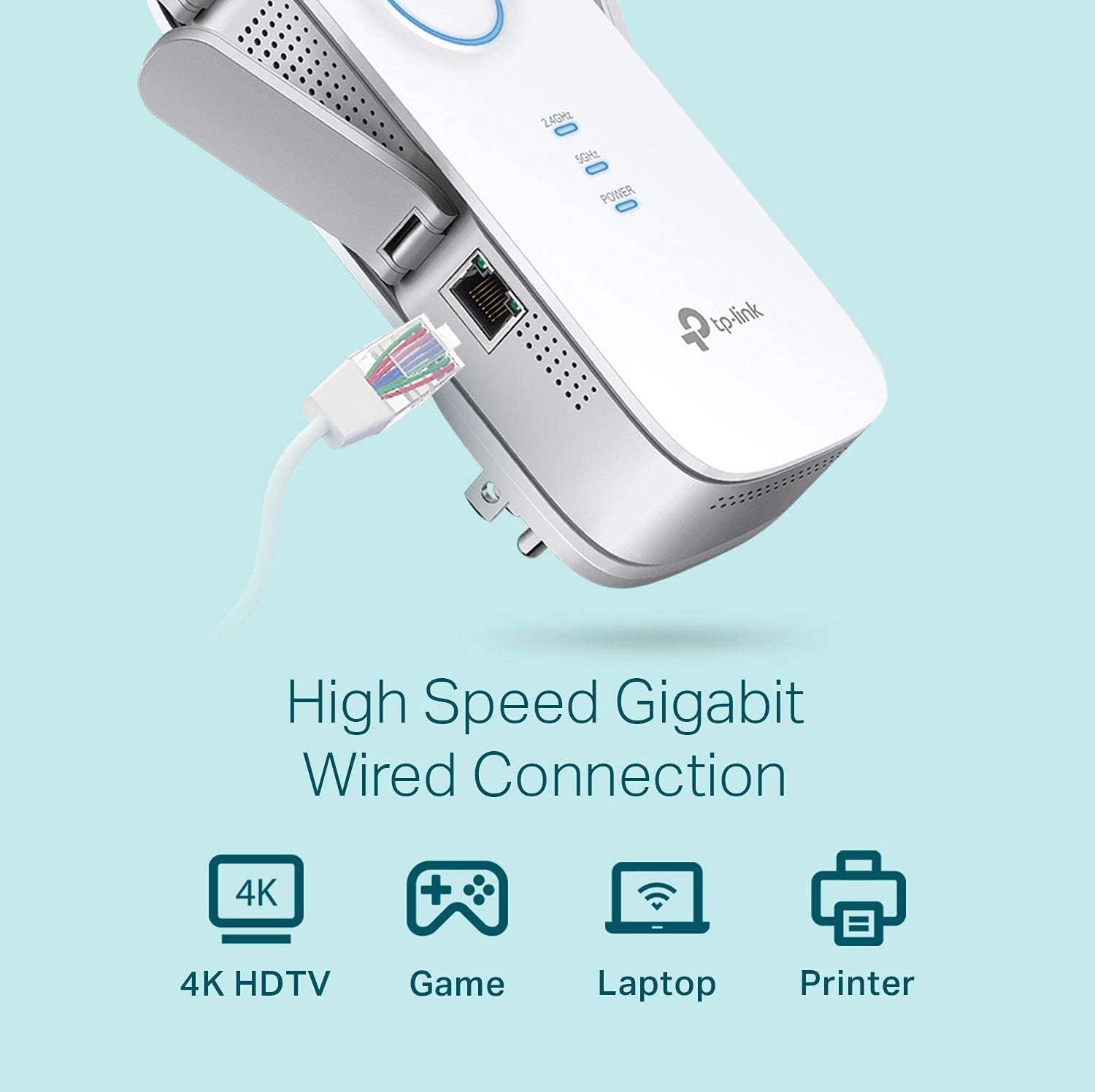 AC2600 Dual Band WiFi Range Extender with Gigabit Port R54297