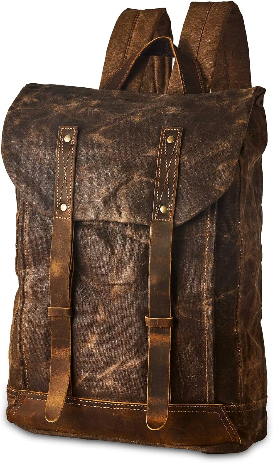 Heavy Duty Waxed Canvas Vintage Backpack H866180