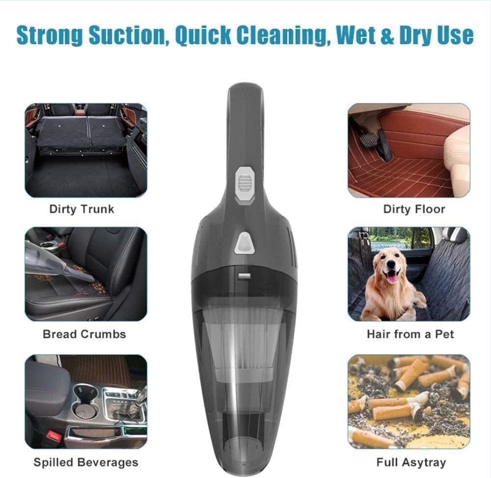 Portable Cordless Car Handheld Vacuum Cleaner, 8000PA, 120W, Wet & Dry Use G75003
