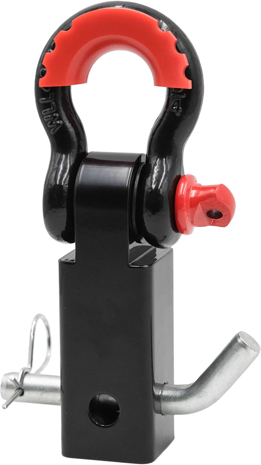Aluminum Shackle Hitch Receiver with Pin, 35,000 Lbs Capacity, 3/4 Shackle, Pack of 2 T33344