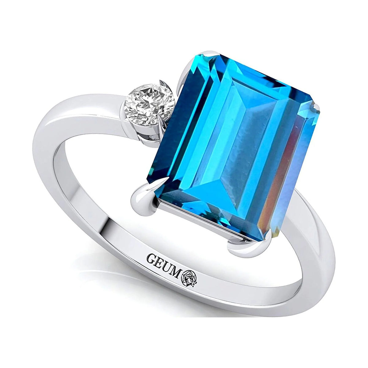 Solid Gold Halo Engagement Ring P1312