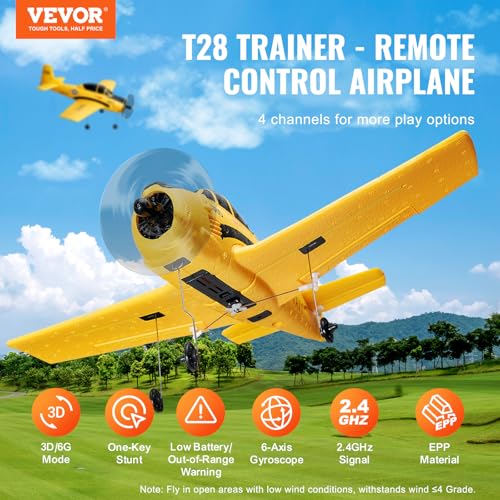2.4GHZ 4 Channel RC Airplane with 2 Batteries D80087