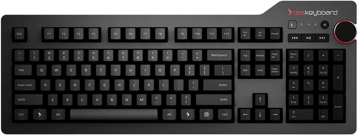 Blank Wired Mechanical Keyboard with Cherry MX Blue Switches, Aluminum Top, 104 Keys N2616