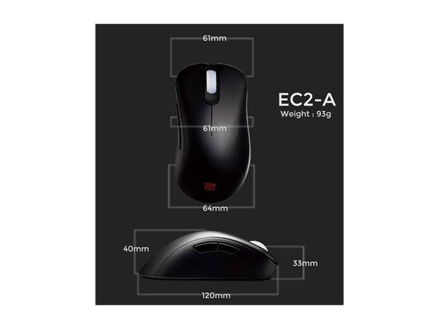 Black Right Handed 5 Buttons Mouse A718