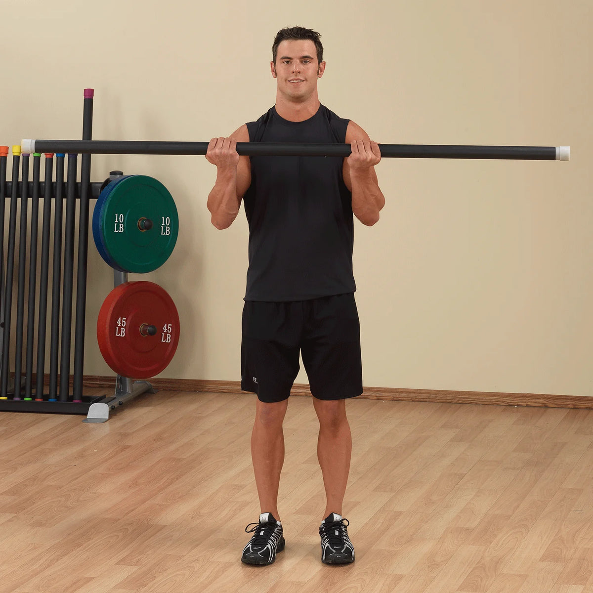 36 lb Fitness Bar - Light Gray O775