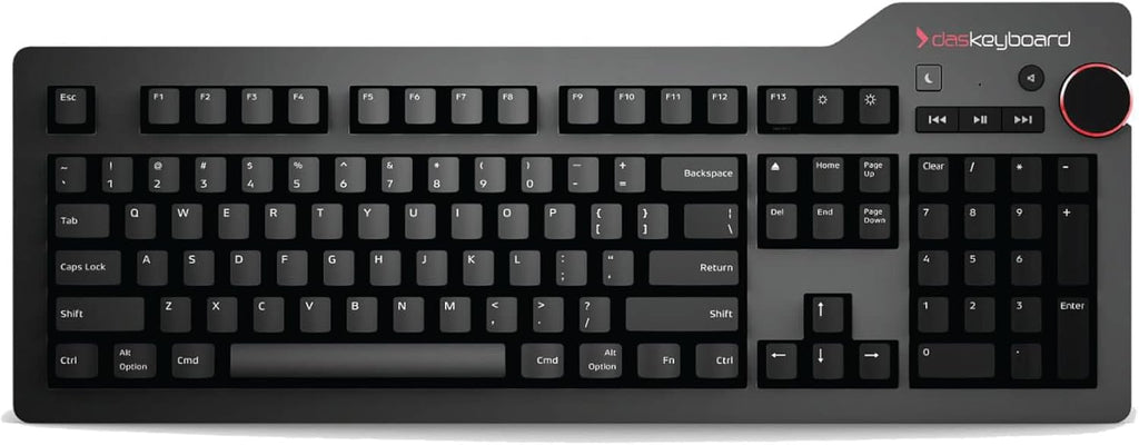 Blank Wired Mechanical Keyboard with Cherry MX Blue Switches, Aluminum Top, 104 Keys N2616