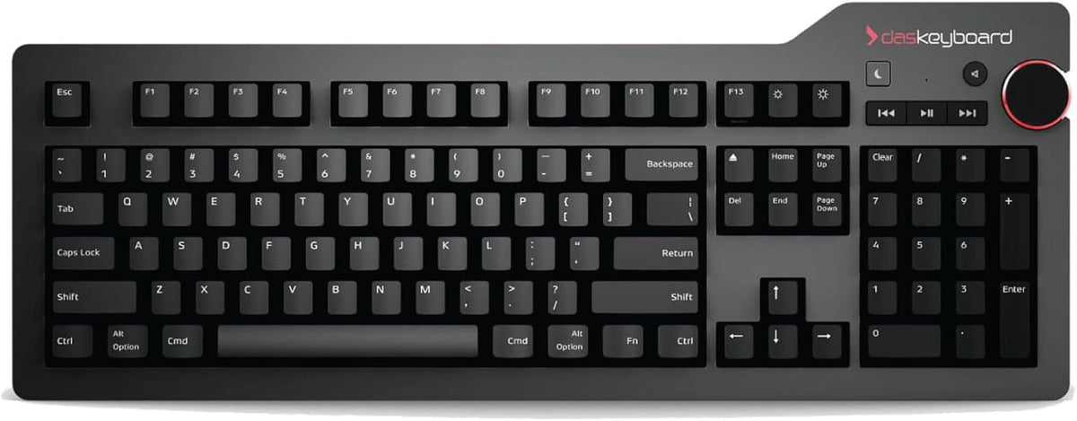 Blank Wired Mechanical Keyboard with Cherry MX Blue Switches, Aluminum Top, 104 Keys N2616