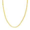 14K Yellow Gold 24" 3.7mm Flat Mariner Chain Necklace K3538