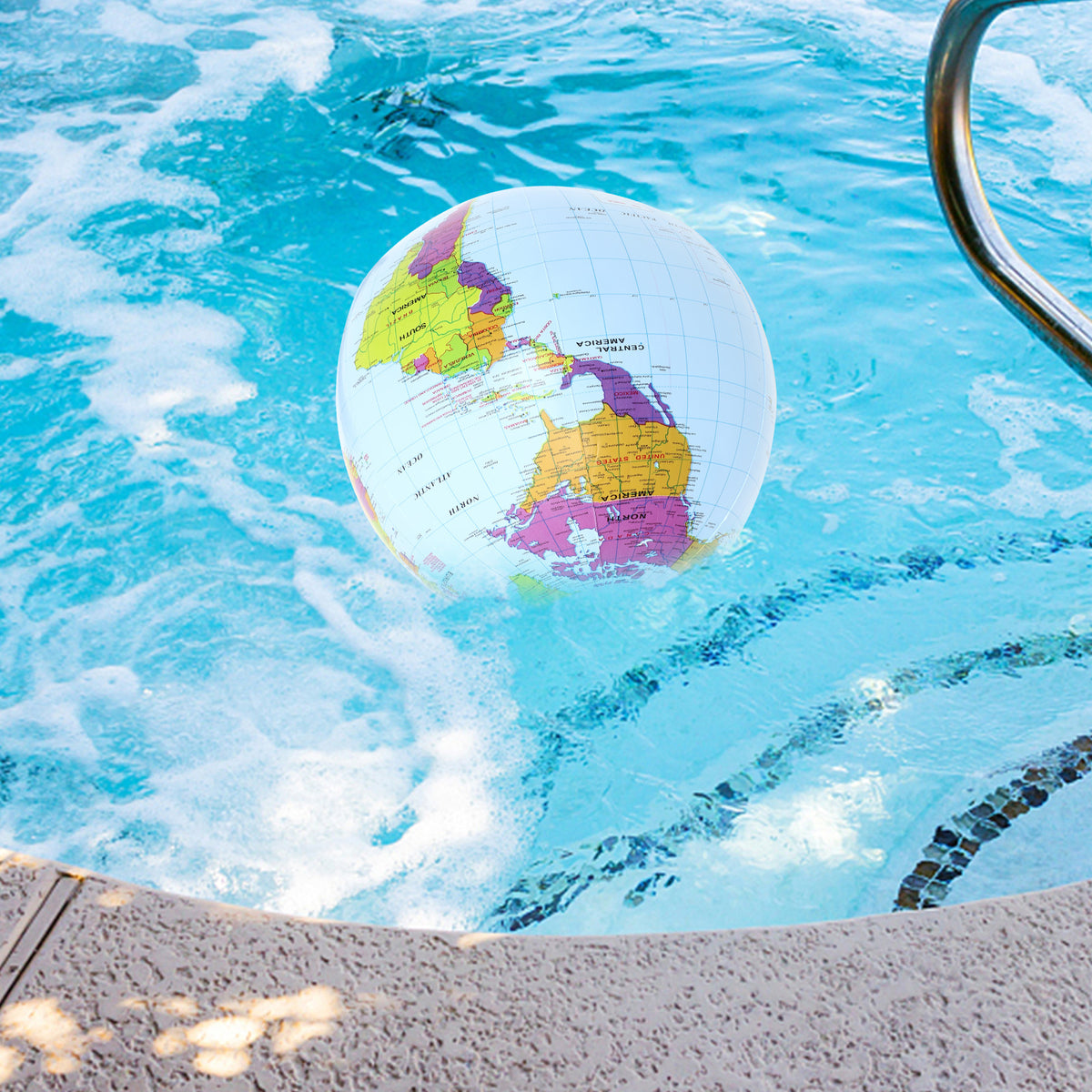 12 Pcs Globe Inflatable Pvc Beach Ball Toys K5953