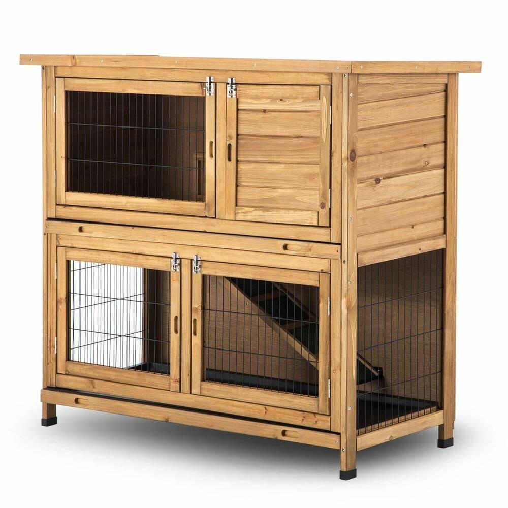 48x22 Wood Chicken Coop Hen House Rabbit Hutch Poultry Cage Z660