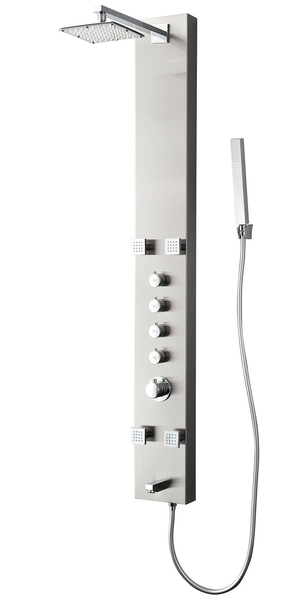 Stainless Steel Thermostatic Shower Panel P6269