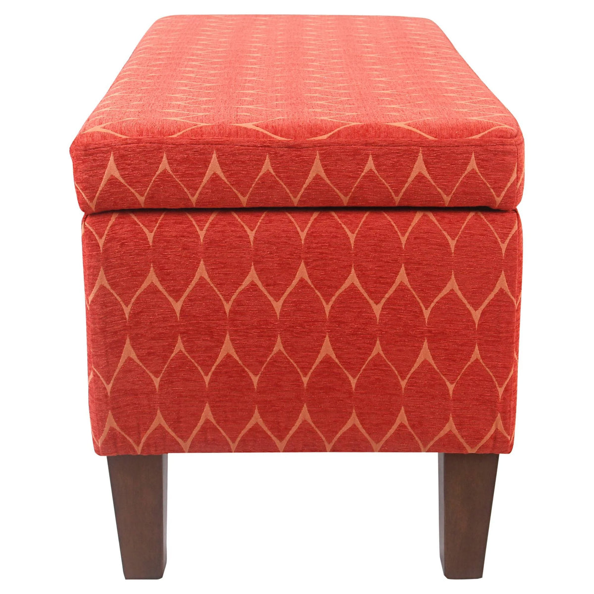 Orange Textured Storage Bench H908942