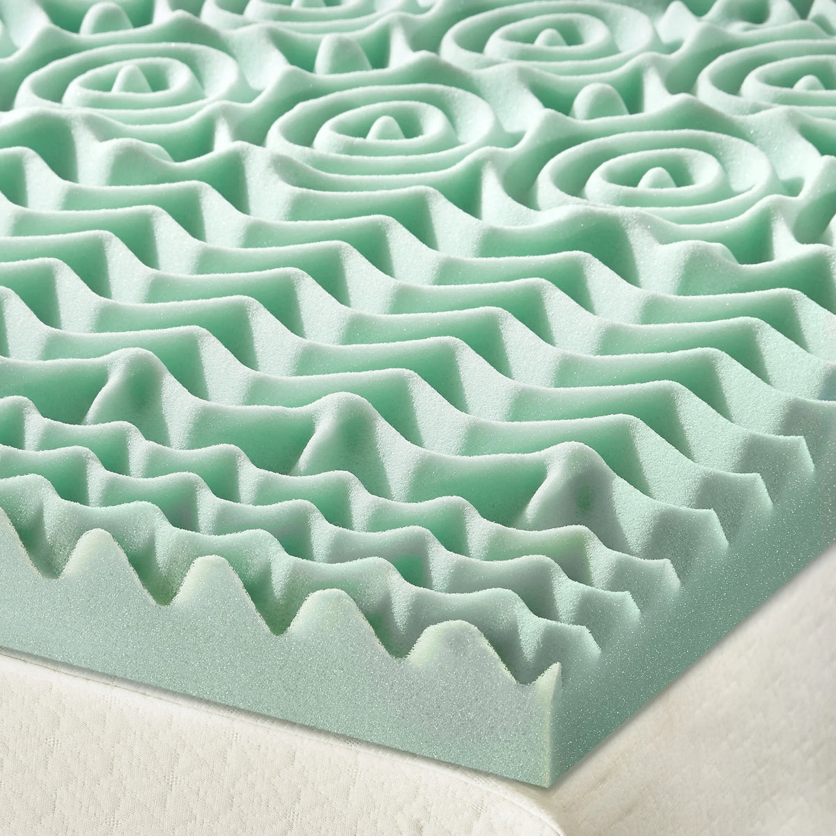 Queen 1.5" 5-Zone Memory Foam Mattress Topper with Aloe Infusion Z498630