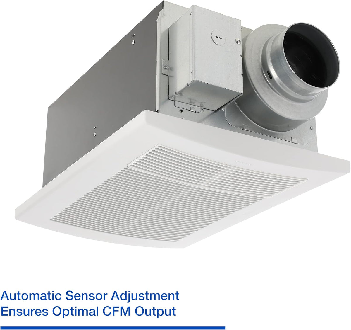 WhisperWarm DC Bathroom Fan with Heater, 50-80-110 CFM E497