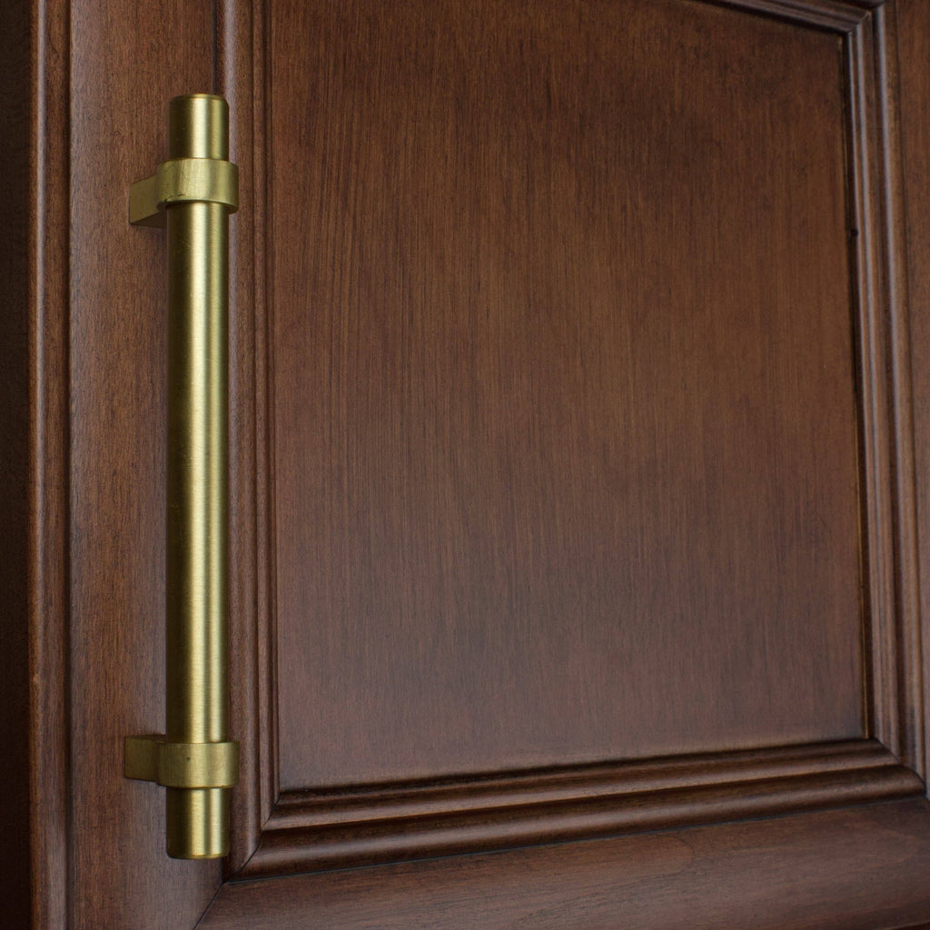 5-Inch Solid Satin Gold Euro Cabinet Bar Pulls (Pack of 25) B486520