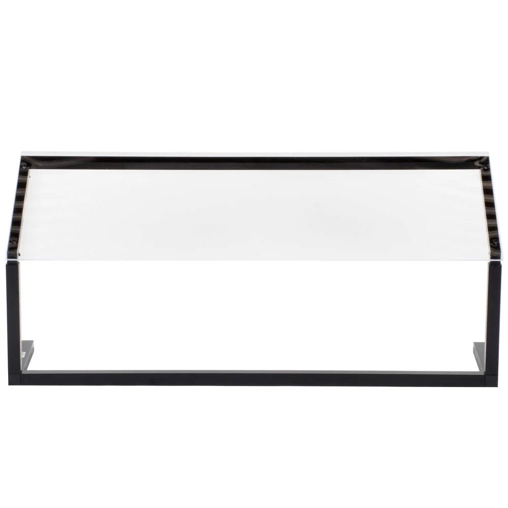 Black 48x22 Adjustable Single Sided Sneeze Guard F989342