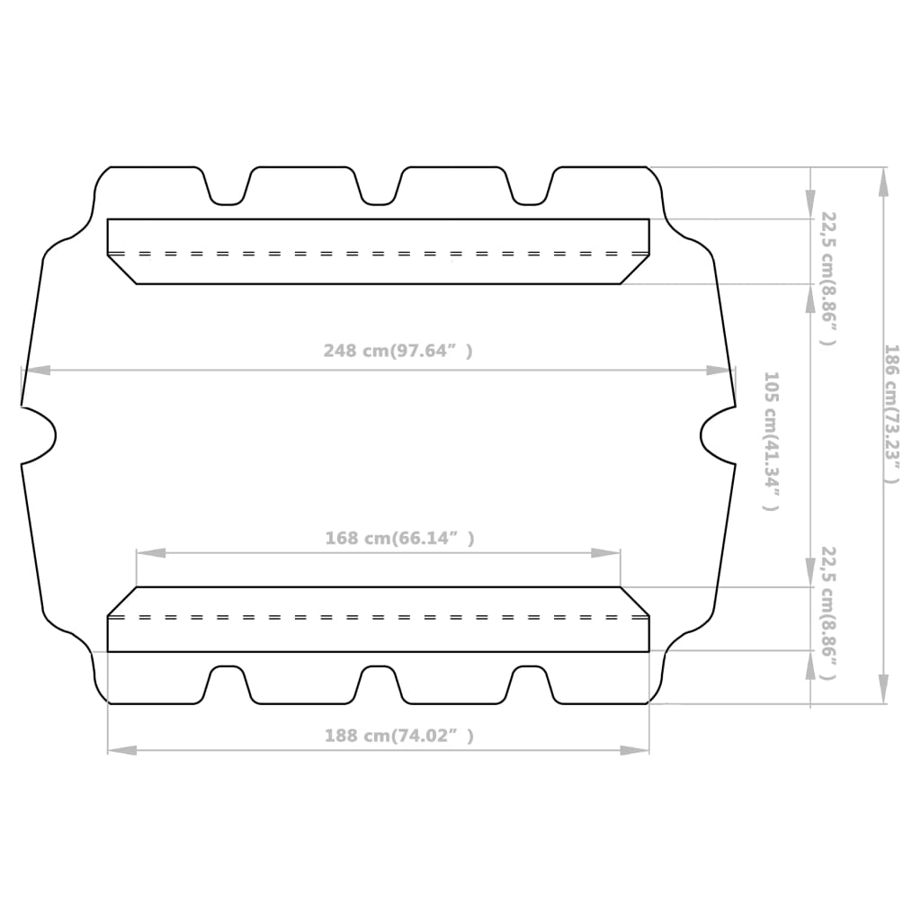 Cream Replacement Canopy for Garden Swing W7458