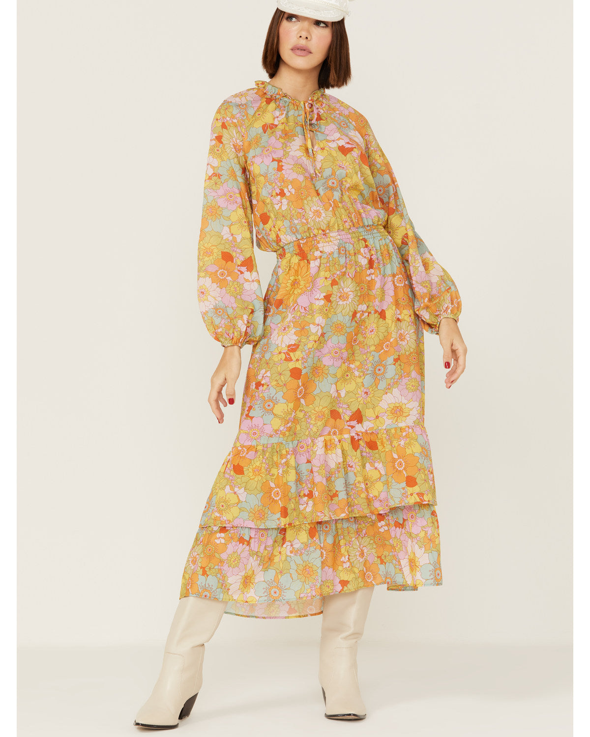 Multi Medium Midi Dress M2724