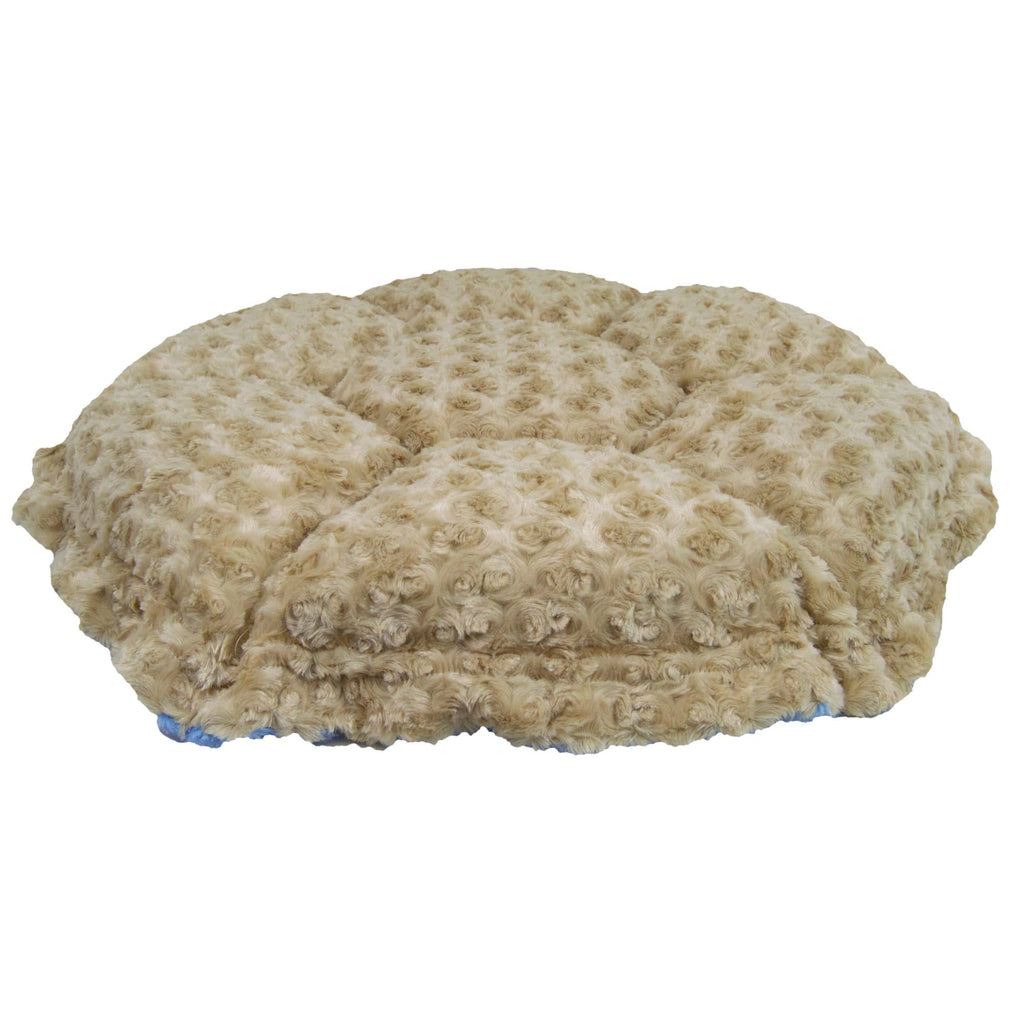 Ultra Plush Camel Rose Blue Sky Deluxe Dog Pet Cuddle Pod Bed, 30 inch x 30 inch B59215
