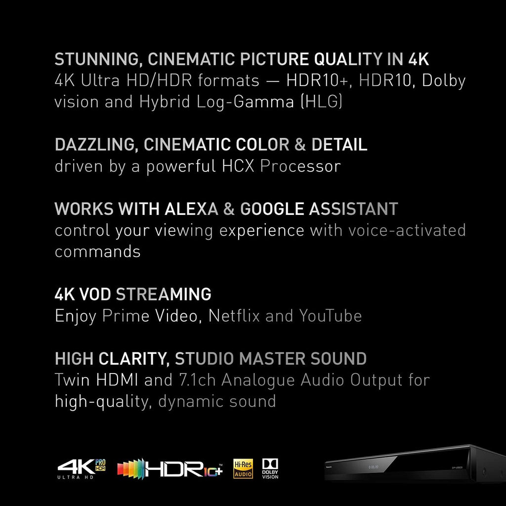 4K Blu Ray Player with Dolby Vision and HDR10+ T122608