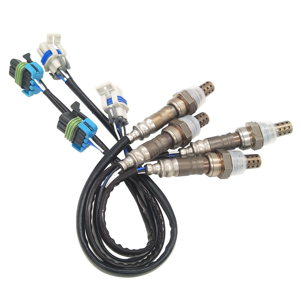 4pcs Heated Oxygen Sensor Replacement for Escalade Silverado 1500 2500 Yukon Sierra 1500 2500 3500 H2 6.0L 2003-2006 Pack of 2 G153199