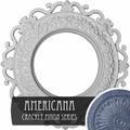 Hand-Painted Americana Crackle Ceiling Medallion N508