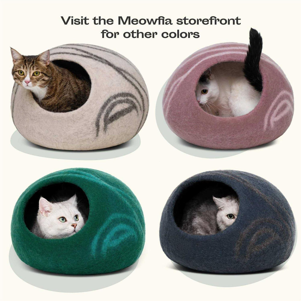 Felt Cat Bed Cave 100% Merino Wool Cat Bed S52961
