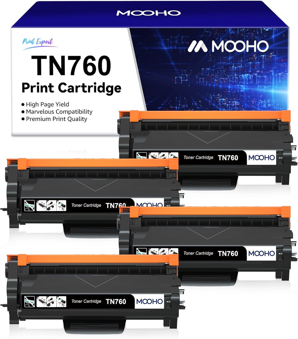 TN760 Toner Cartridge 4-Pack Black R830736