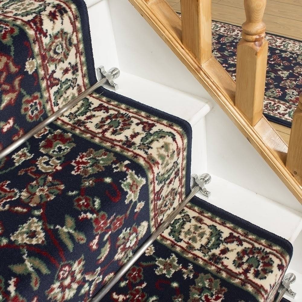 Persian Blue Stair Carpet Runner 46 foot I130