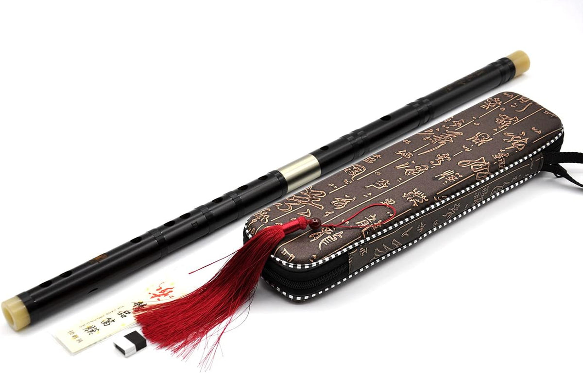 Professional Flute Chinese D key Dizi Instrument Pack of 2 V20001
