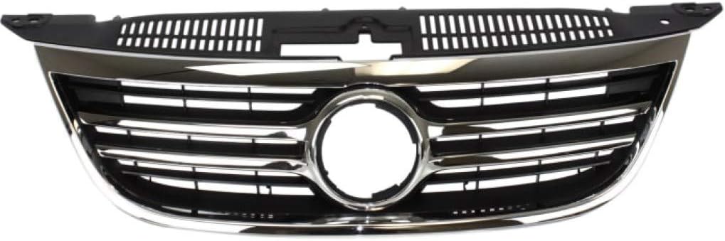 Chrome Shell Painted Black Insert Grille Assembly D639228