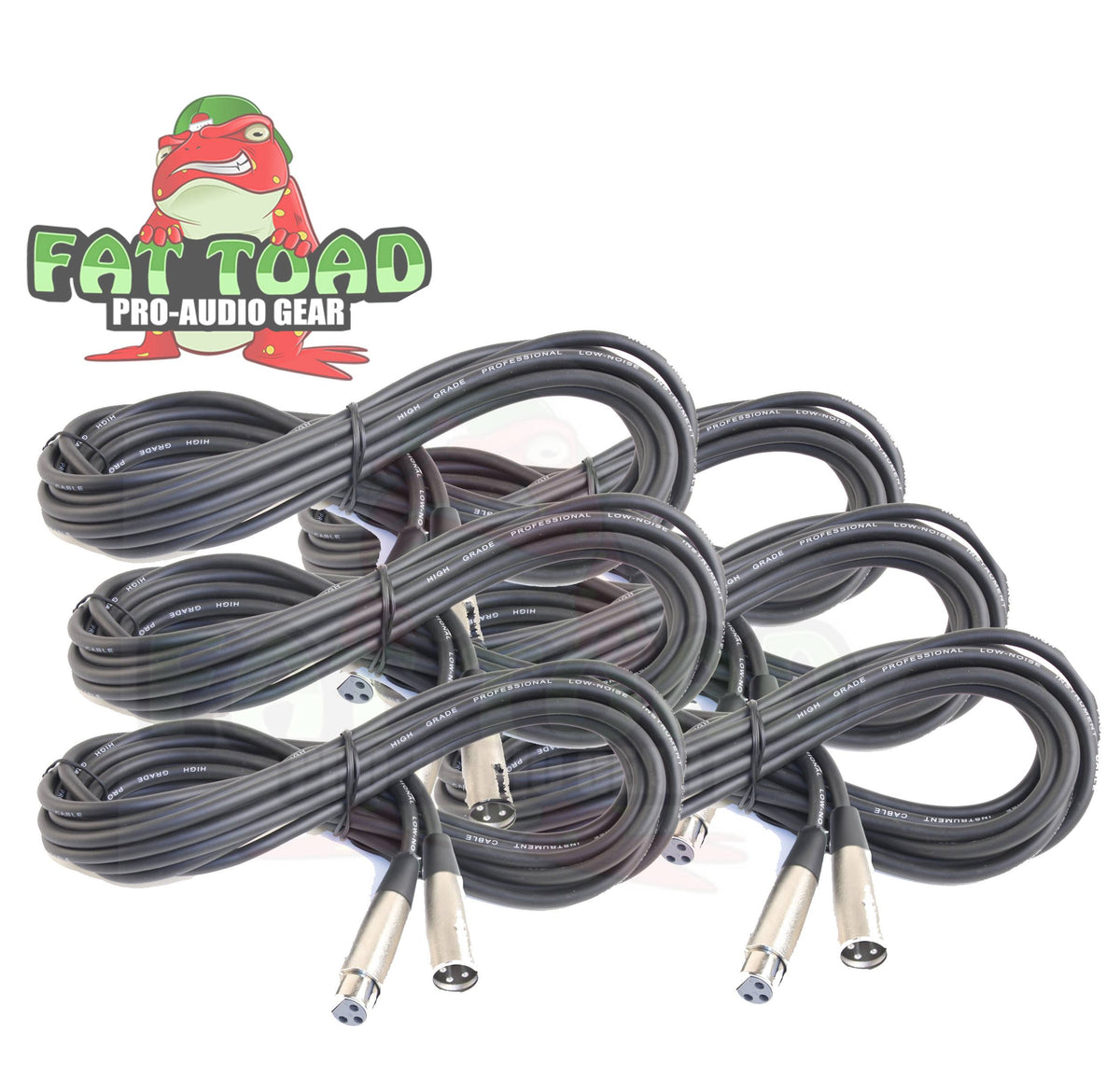 20 ft Pro Audio Microphone Cable (6 Pack) R53125
