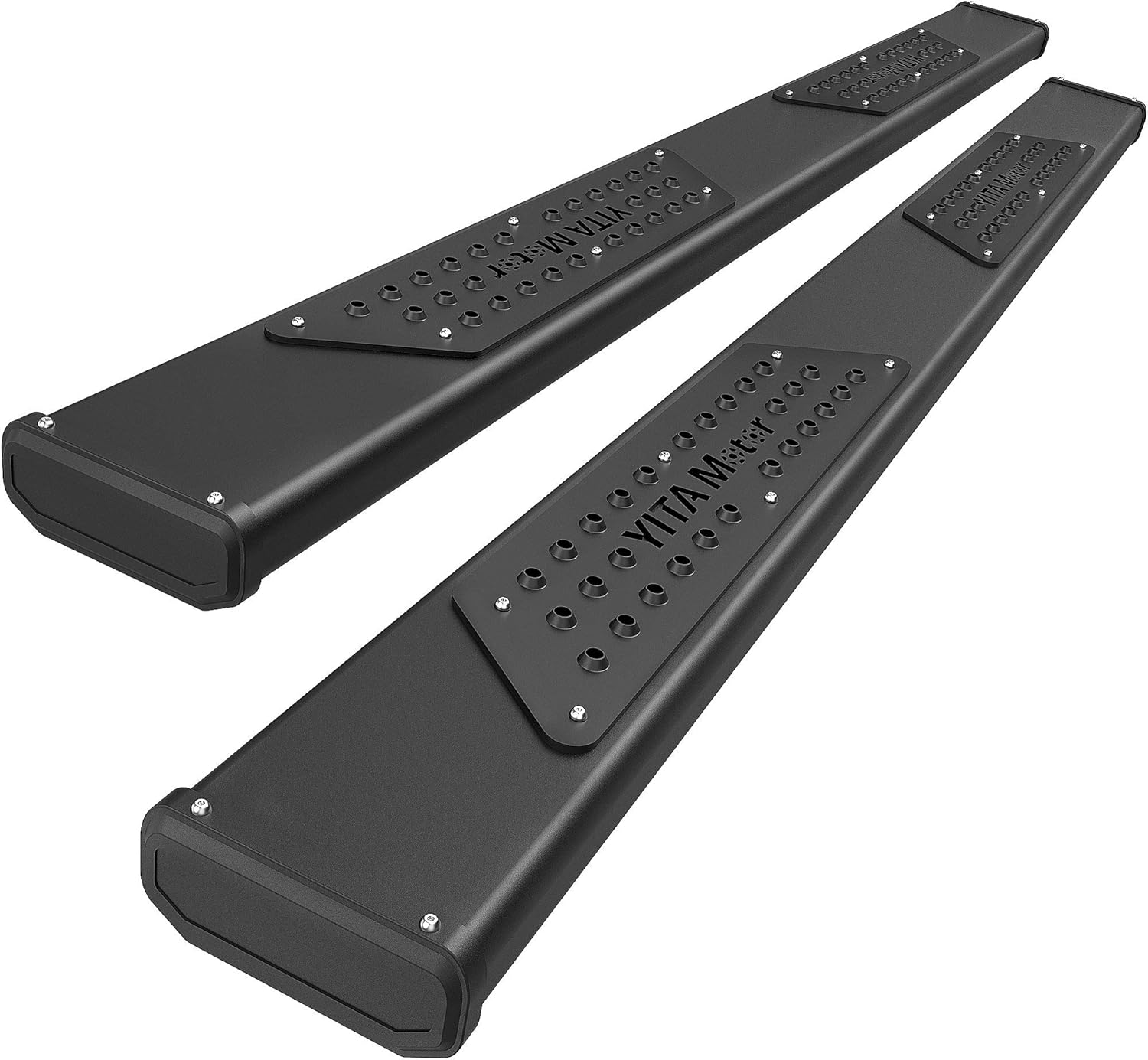 Black Powder Coated Drop Side Steps Running Boards A36237