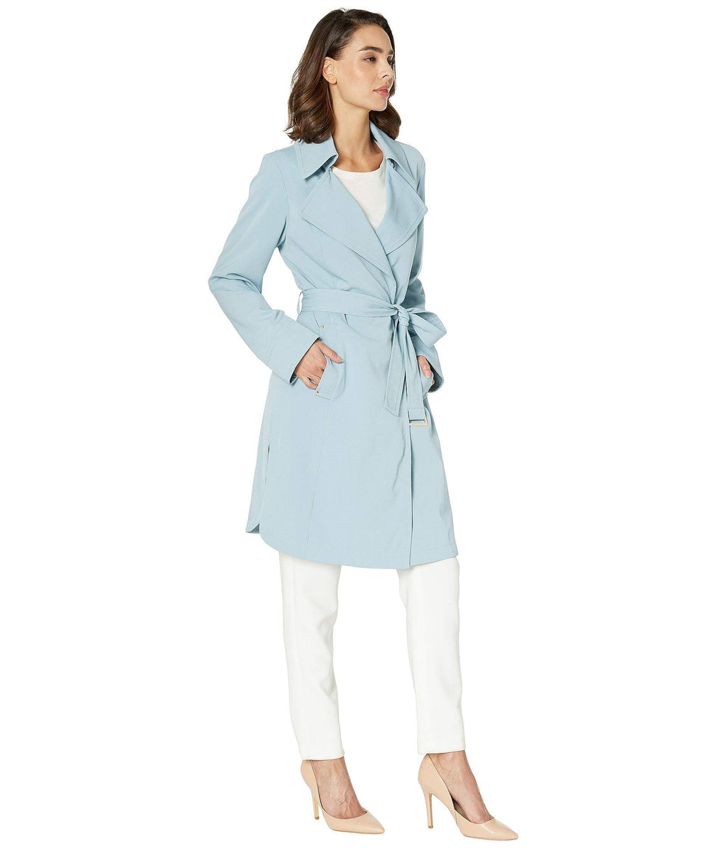 Belted Trench, Dusty Pink O722
