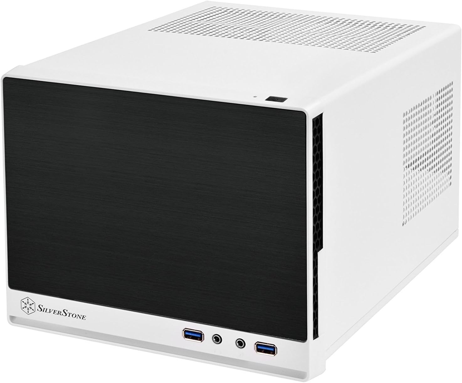 Black Ultra Compact Mini-ITX Computer Case with Mesh Front Panel K760712