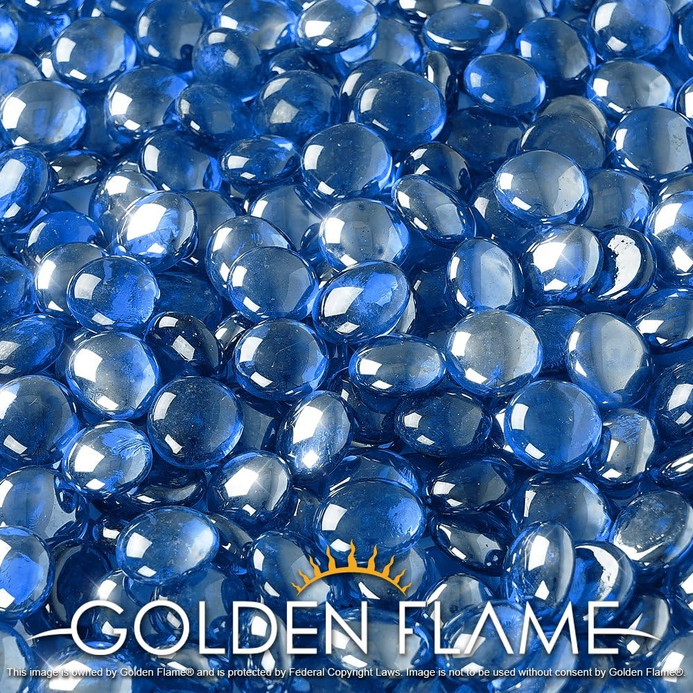10-Pound Caribbean Blue Fire Glass M31797